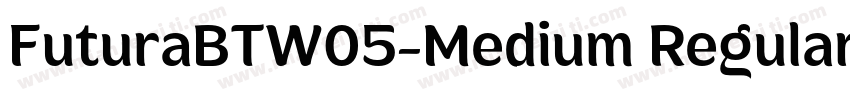 FuturaBTW05-Medium Regular字体转换